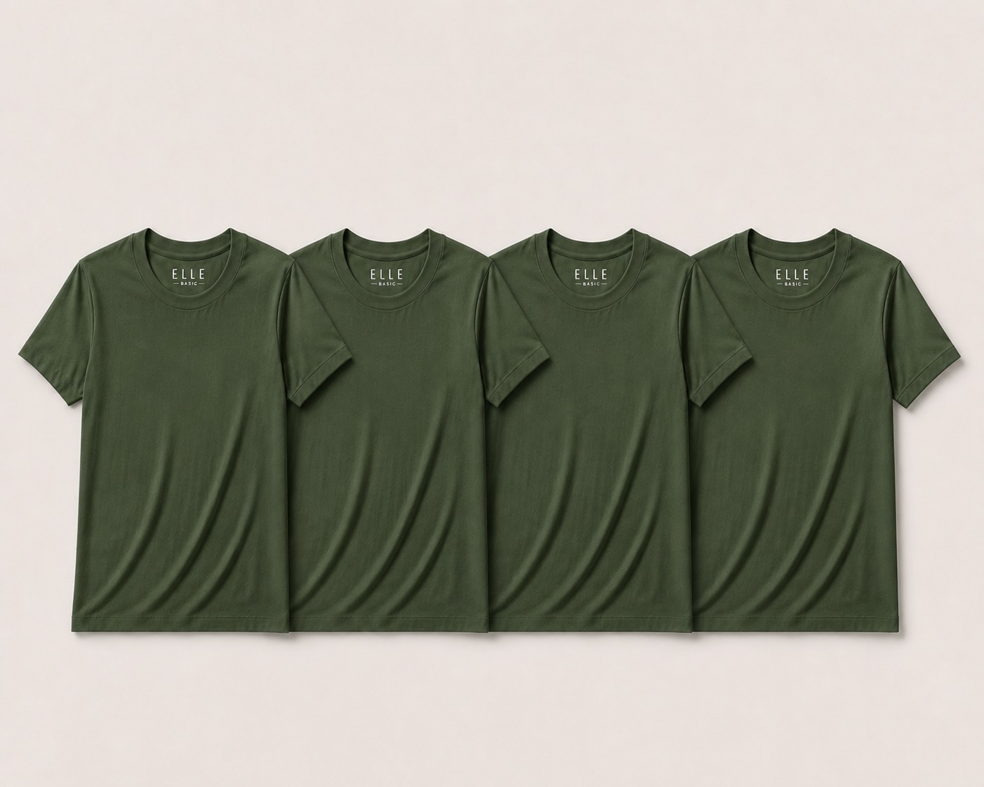 KIT 5 - 4 CAMISETAS VERDES